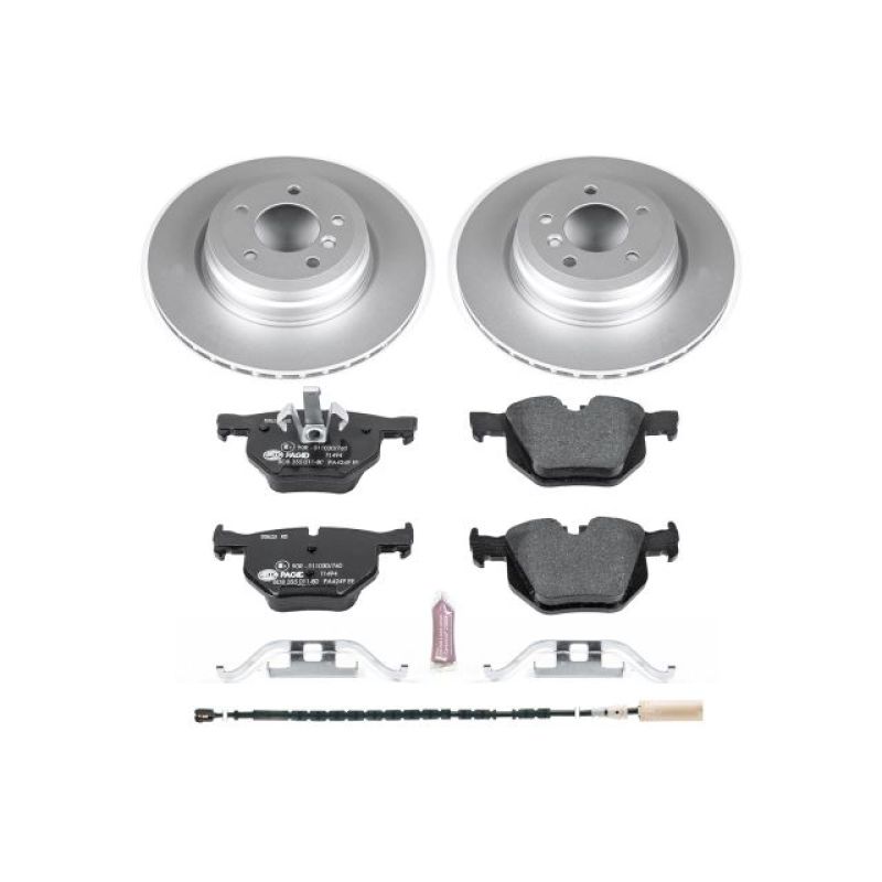 Power Stop 11-13 BMW 335i Rear Euro-Stop Brake Kit-Brake Kits - OE-Grocery Getter Performance