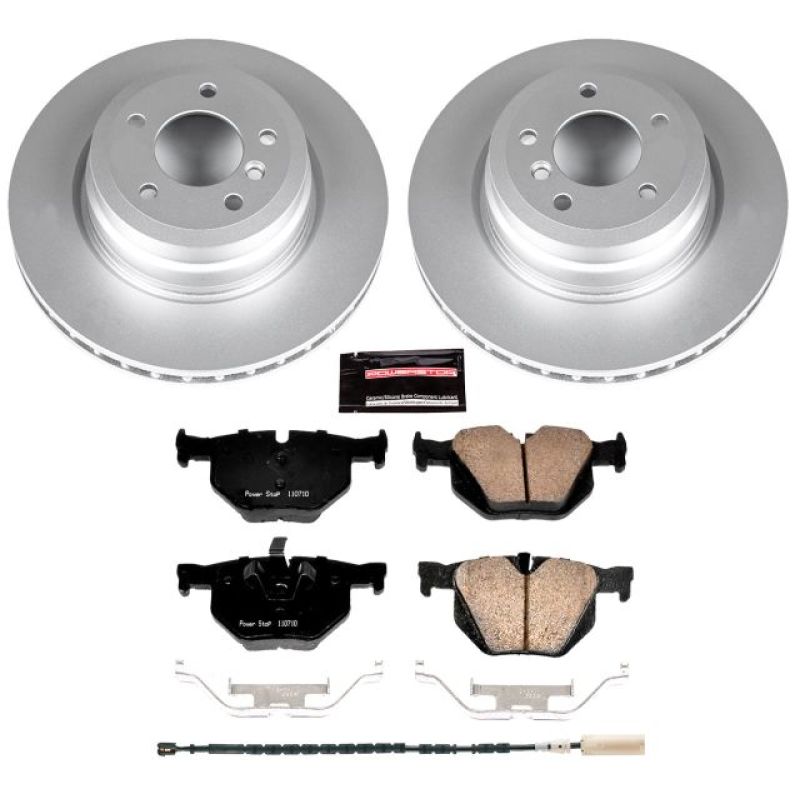 Power Stop 11-13 BMW 335i Rear Z23 Evolution Sport Coated Brake Kit-Brake Kits - Performance D&S-Grocery Getter Performance