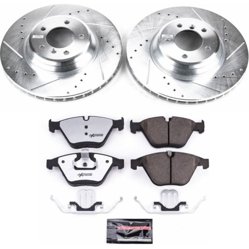 Power Stop 11-13 BMW 335i xDrive Front Z26 Street Warrior Brake Kit-Brake Kits - Performance D&S-Grocery Getter Performance