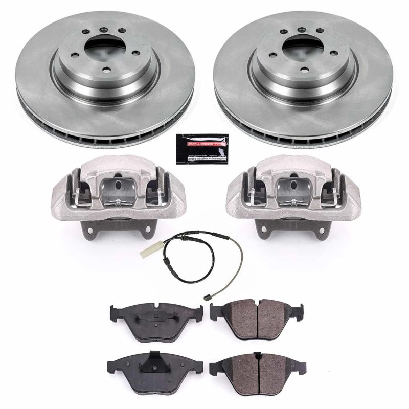 Power Stop 11-13 BMW 335is Front Autospecialty Kit w/Cals-Brake Calipers - OE-Grocery Getter Performance