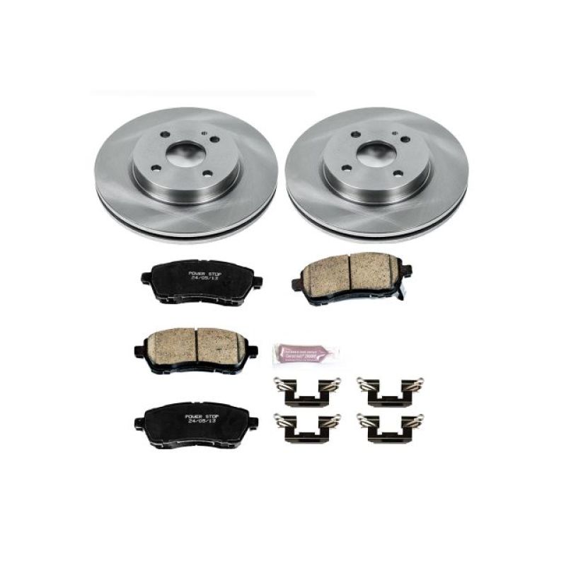 Power Stop 11-14 Mazda 2 Front Autospecialty Brake Kit-Brake Kits - OE-Grocery Getter Performance