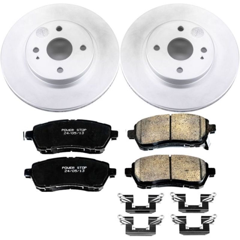 Power Stop 11-14 Mazda 2 Front Z17 Evolution Geomet Coated Brake Kit-Brake Kits - Performance Blank-Grocery Getter Performance