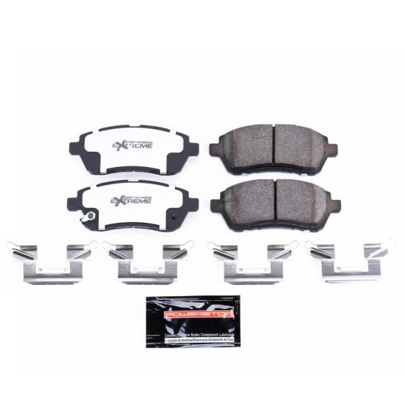 Power Stop 11-14 Mazda 2 Front Z26 Street Brake Pad w/Hardware-Brake Pads - Performance-Grocery Getter Performance