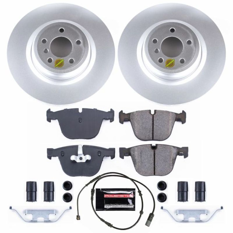 Power Stop 11-15 BMW 750i Rear Z17 Evolution Geomet Coated Brake Kit-Brake Kits - Performance Blank-Grocery Getter Performance