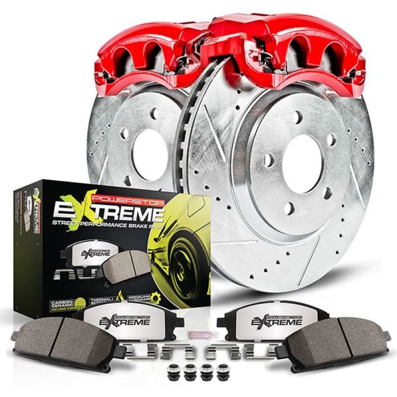 Power Stop 11-15 BMW Alpina B7L xDrive Rear Z26 Street Kit w/Cals-Brake Kits - Performance D&S-Grocery Getter Performance
