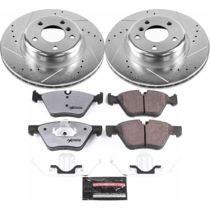 Power Stop 11-16 BMW 528i Front Z26 Street Warrior Brake Kit-Brake Kits - Performance D&S-Grocery Getter Performance