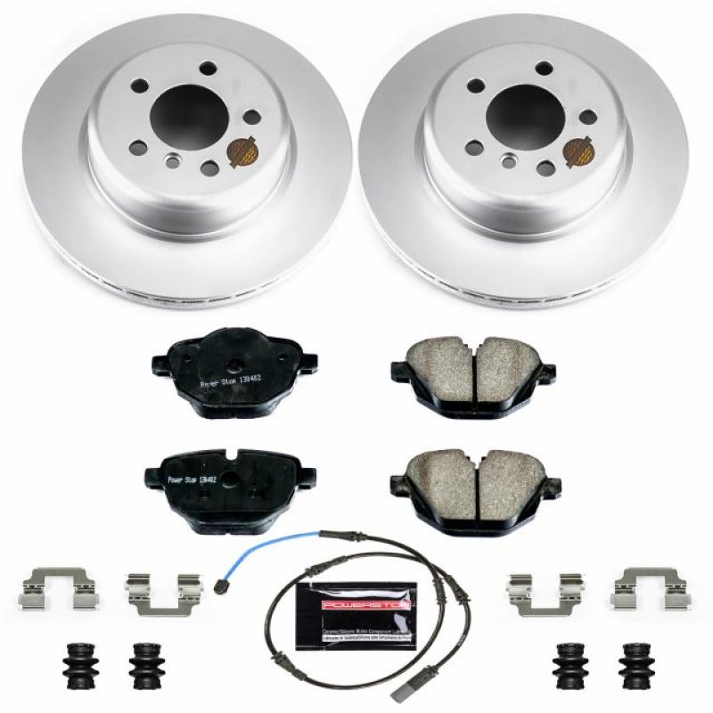 Power Stop 11-16 BMW 528i Rear Z23 Evolution Sport Coated Brake Kit-Brake Kits - Performance D&S-Grocery Getter Performance