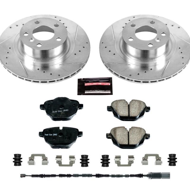Power Stop 11-17 BMW X3 Rear Z23 Evolution Sport Brake Kit-Brake Kits - Performance D&S-Grocery Getter Performance