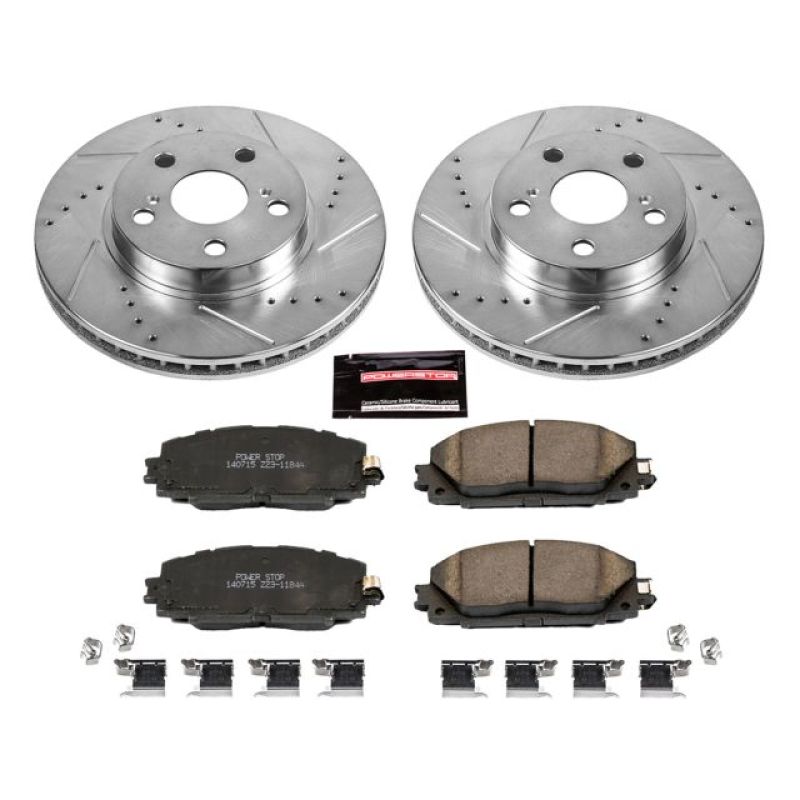 Power Stop 11-17 Lexus CT200h Front Z23 Evolution Sport Brake Kit-Brake Kits - Performance D&S-Grocery Getter Performance