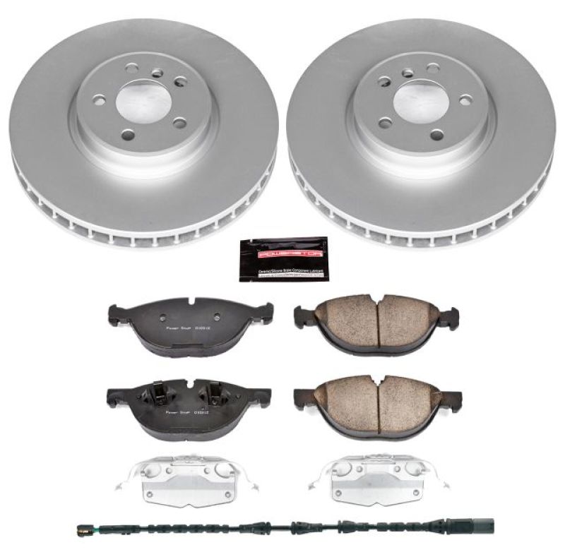 Power Stop 11-18 BMW X5 Front Z23 Coated Brake Kit-Brake Rotors - OE - Cryo-Grocery Getter Performance