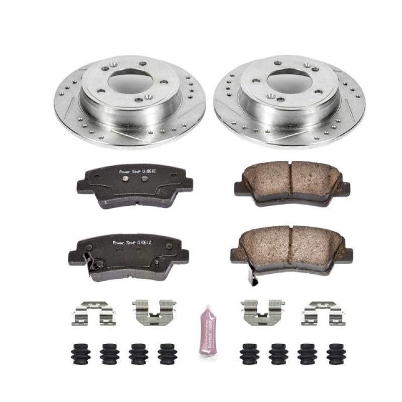 Power Stop 11-19 Hyundai Elantra Rear Z23 Evolution Sport Brake Kit-Brake Kits - Performance D&S-Grocery Getter Performance