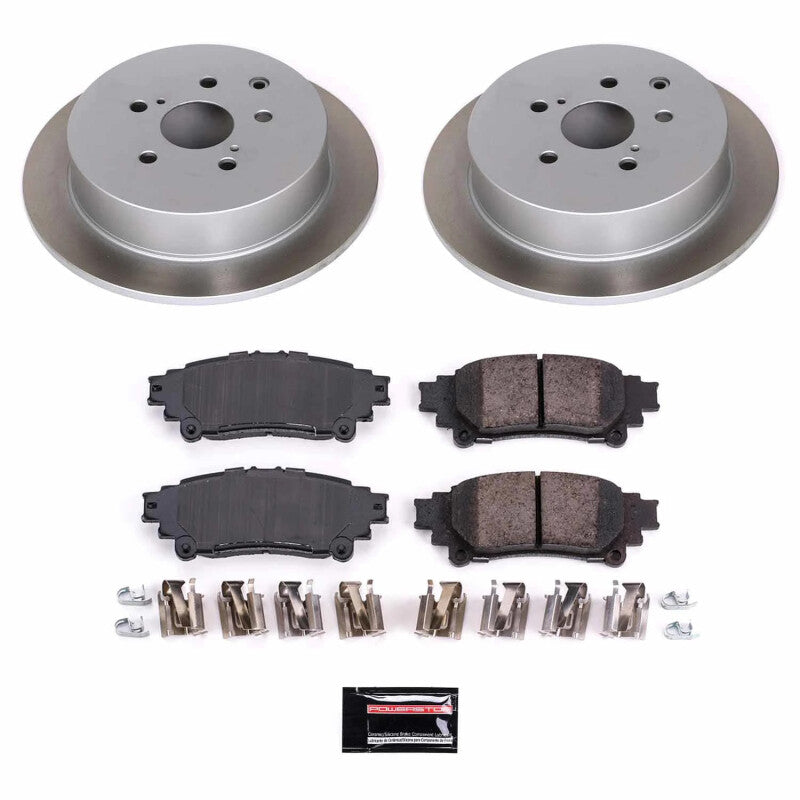Power Stop 11-20 Toyota Sienna Rear Semi-Coated Rotor Kit-Brake Kits - Performance Blank-Grocery Getter Performance