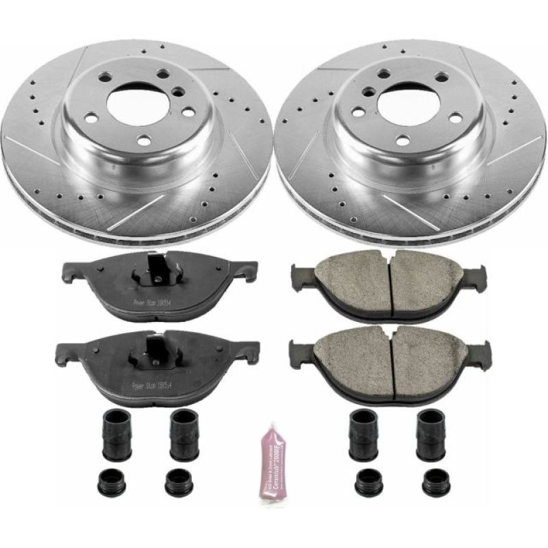 Power Stop 12-13 BMW 528i Front Z23 Evolution Sport Brake Kit-Brake Kits - Performance D&S-Grocery Getter Performance