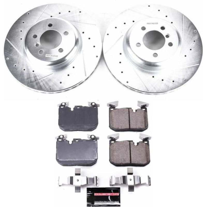 Power Stop 12-15 BMW 335i Front Z23 Evolution Sport Brake Kit-Brake Kits - Performance D&S-Grocery Getter Performance
