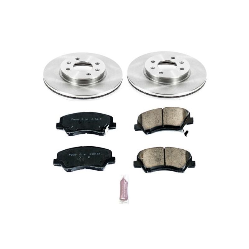 Power Stop 12-18 Hyundai Accent Front Autospecialty Brake Kit-Brake Kits - OE-Grocery Getter Performance