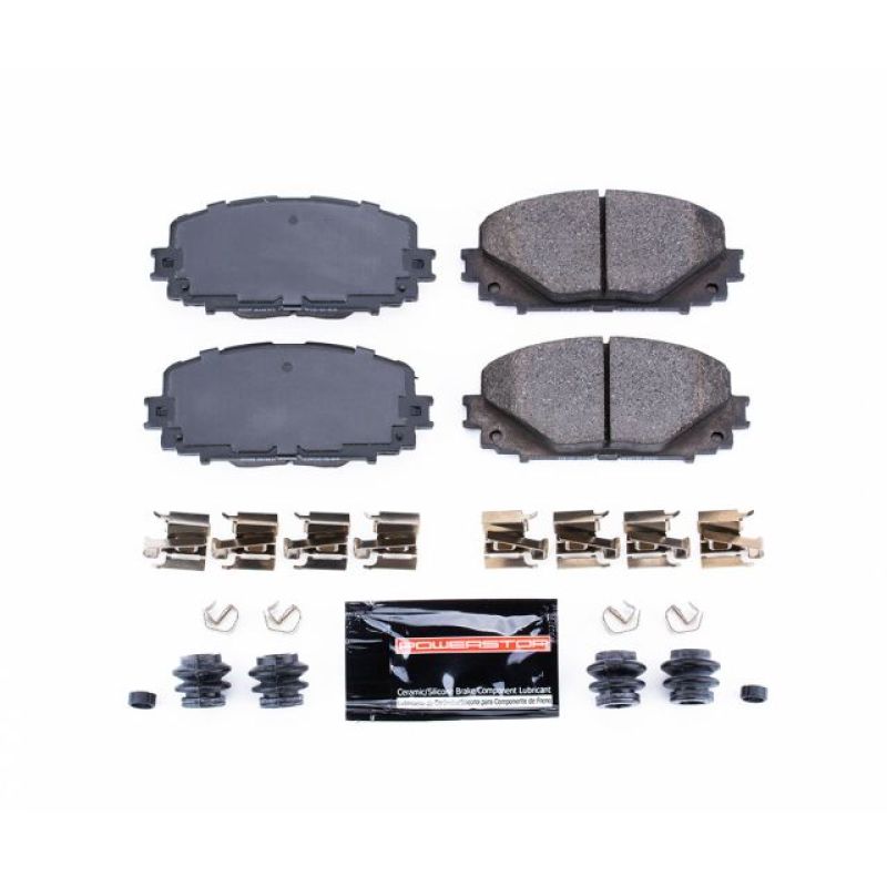 Power Stop 12-18 Toyota Yaris Front Z23 Evolution Sport Brake Pads w/Hardware-Brake Pads - Performance-Grocery Getter Performance