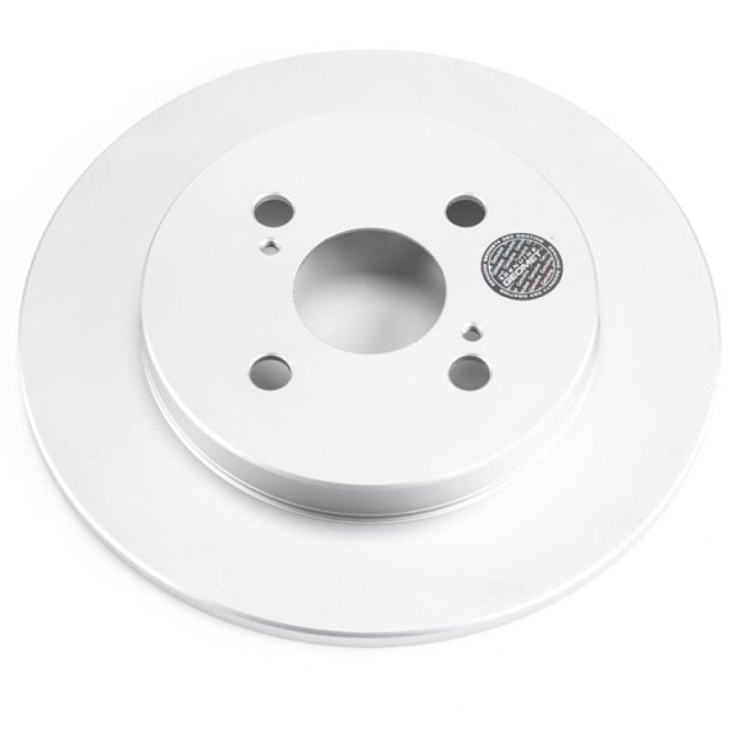 Power Stop 12-18 Toyota Yaris Rear Evolution Geomet Coated Rotor-Brake Rotors - OE - Cryo-Grocery Getter Performance