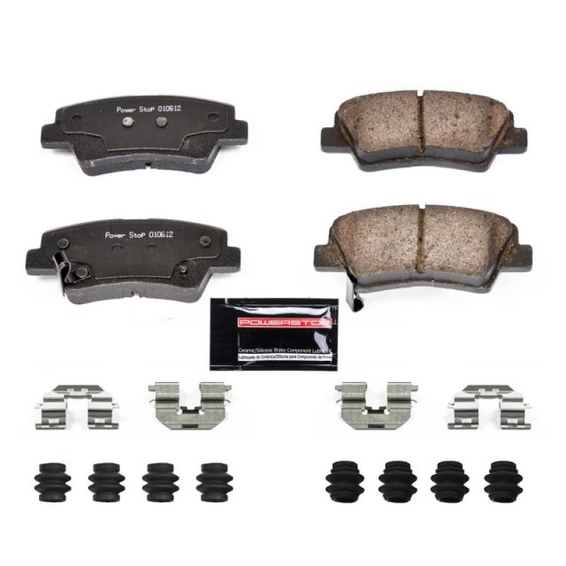 Power Stop 12-19 Hyundai Accent Rear Z23 Evolution Sport Brake Pads w/Hardware-Brake Pads - Performance-Grocery Getter Performance