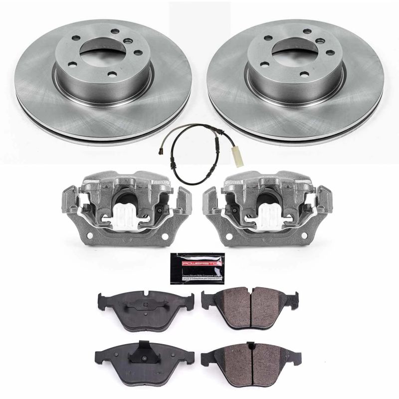Power Stop 13-15 BMW X1 Front Autospecialty Brake Kit w/Calipers-Brake Kits - OE-Grocery Getter Performance
