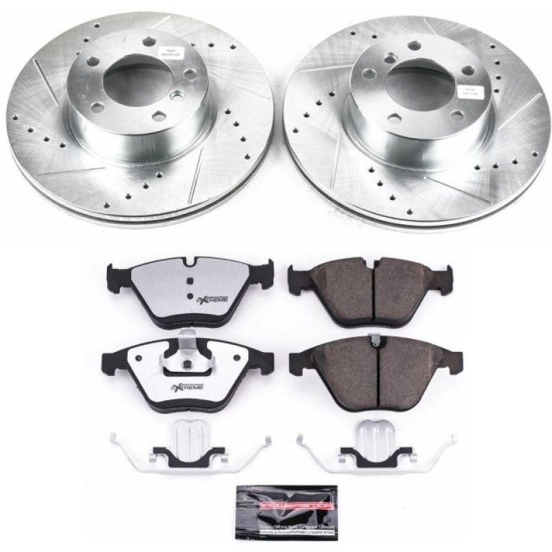 Power Stop 13-15 BMW X1 Front Z26 Street Warrior Brake Kit-Brake Kits - Performance D&S-Grocery Getter Performance