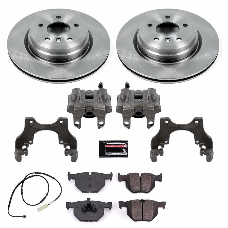 Power Stop 13-15 BMW X1 Rear Autospecialty Brake Kit w/Calipers-Brake Kits - OE-Grocery Getter Performance