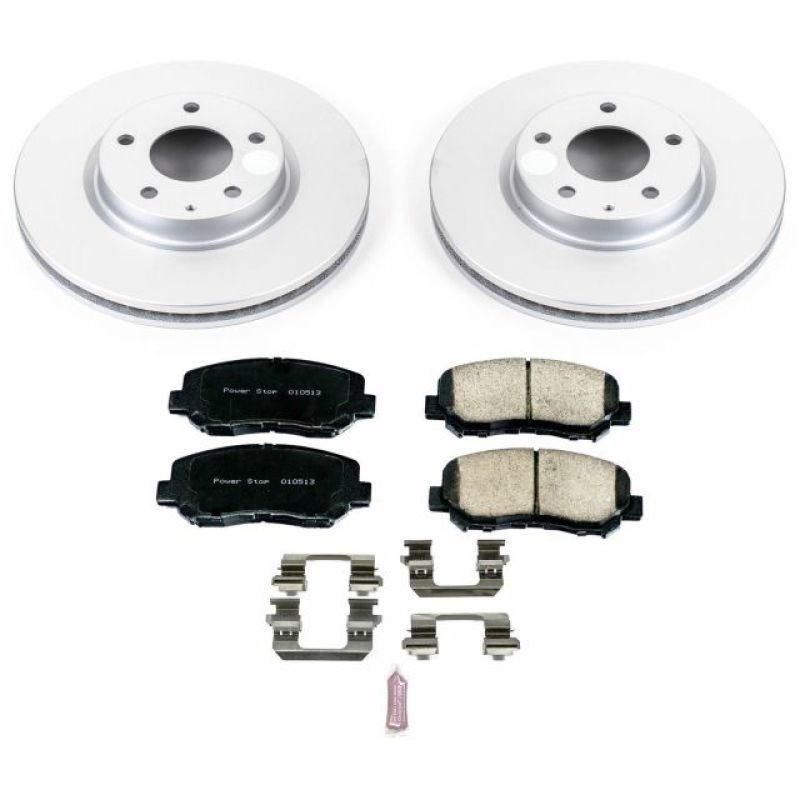 Power Stop 13-15 Mazda CX-5 Front Z17 Evolution Geomet Coated Brake Kit-Brake Kits - Performance Blank-Grocery Getter Performance