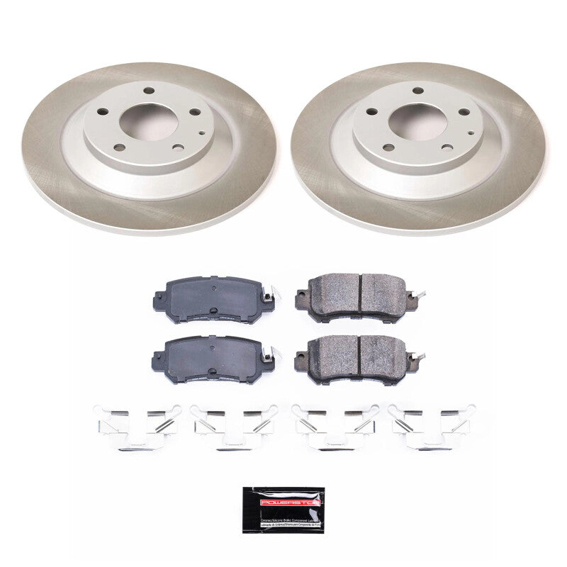 Power Stop 13-15 Mazda CX-5 Rear Semi-Coated Rotor Kit-Brake Kits - Performance Blank-Grocery Getter Performance