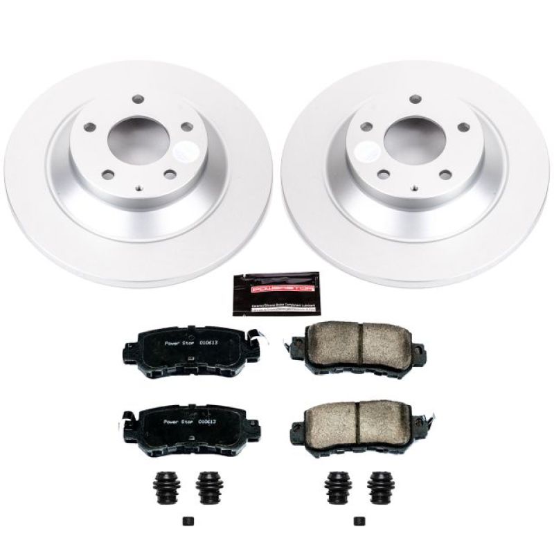 Power Stop 13-15 Mazda CX-5 Rear Z17 Evolution Geomet Coated Brake Kit-Brake Kits - Performance Blank-Grocery Getter Performance