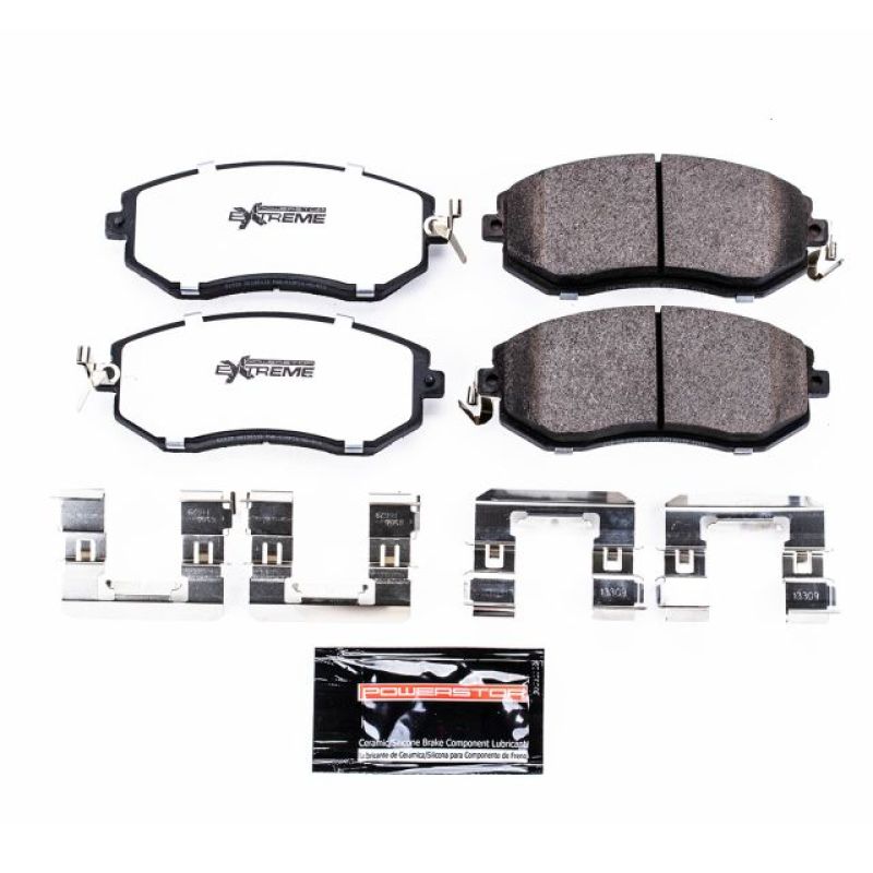 Power Stop 13-16 Scion FR-S Front Z26 Extreme Street Brake Pads w/Hardware-Brake Pads - Performance-Grocery Getter Performance