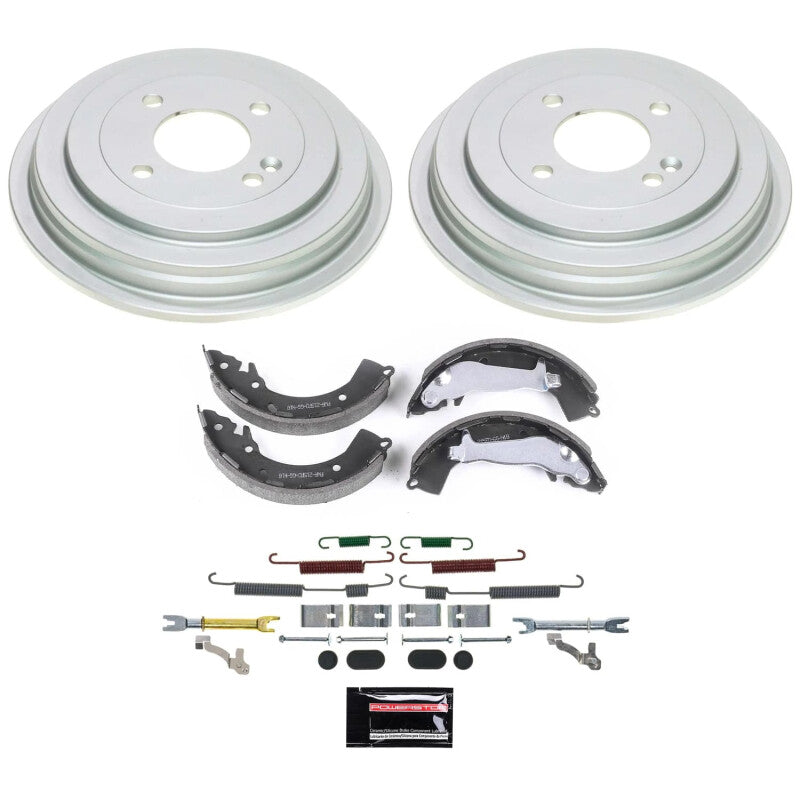Power Stop 13-17 Hyundai Accent Rear Autospecialty Drum Kit-Brake Drums-Grocery Getter Performance