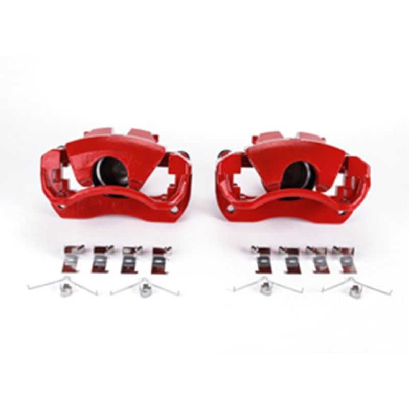 Power Stop 13-17 Lexus ES300h Front Red Calipers w/Brackets - Pair-Brake Calipers - Perf-Grocery Getter Performance