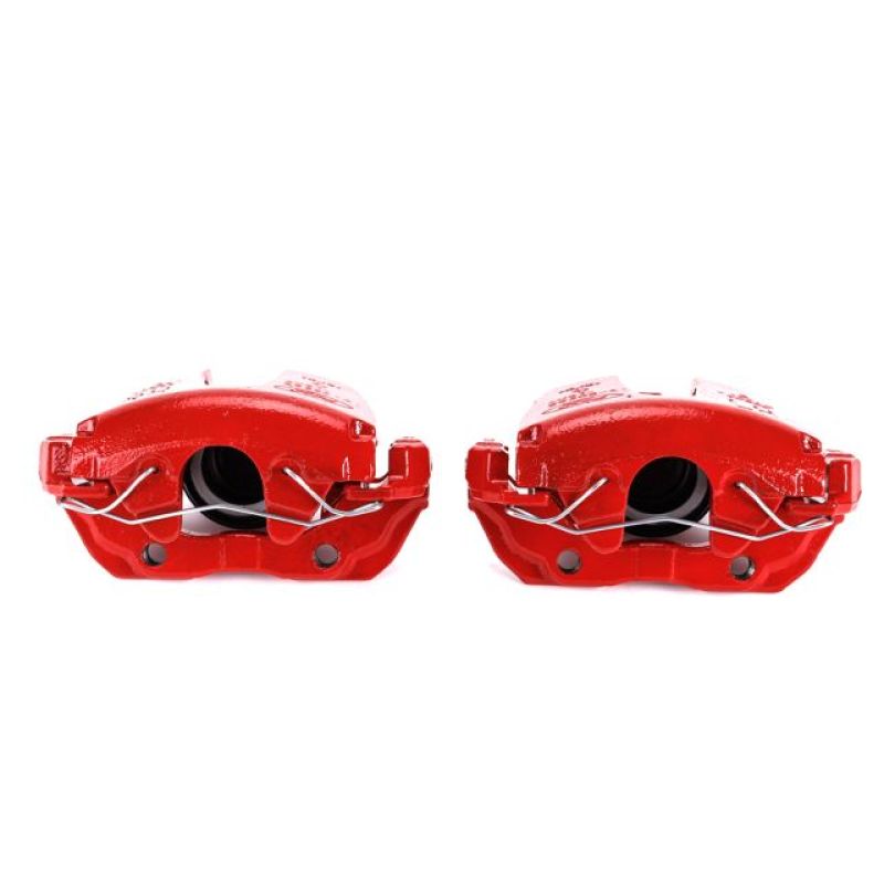Power Stop 13-18 Ford C-Max Front Red Calipers w/Brackets - Pair-Brake Calipers - Perf-Grocery Getter Performance
