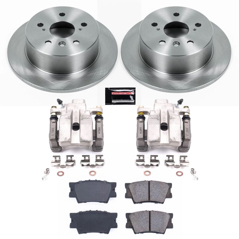 Power Stop 13-18 Lexus ES300h Rear Autospecialty Brake Kit w/Calipers-Brake Kits - OE-Grocery Getter Performance