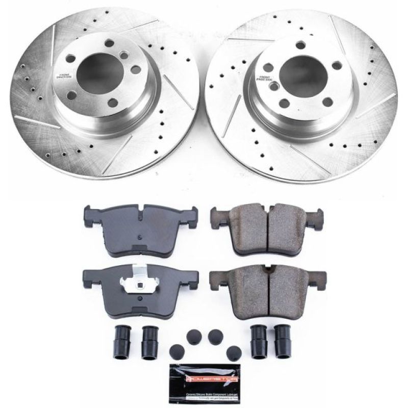 Power Stop 14-15 BMW 228i Front Z23 Evolution Sport Brake Kit-Brake Kits - Performance D&S-Grocery Getter Performance