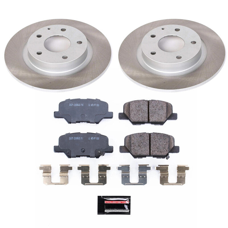 Power Stop 14-15 Mazda 6 Rear Semi-Coated Rotor Kit-Brake Kits - Performance Blank-Grocery Getter Performance