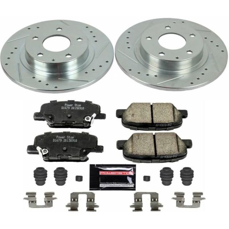 Power Stop 14-15 Mazda 6 Rear Z23 Evolution Sport Brake Kit-Brake Kits - Performance D&S-Grocery Getter Performance