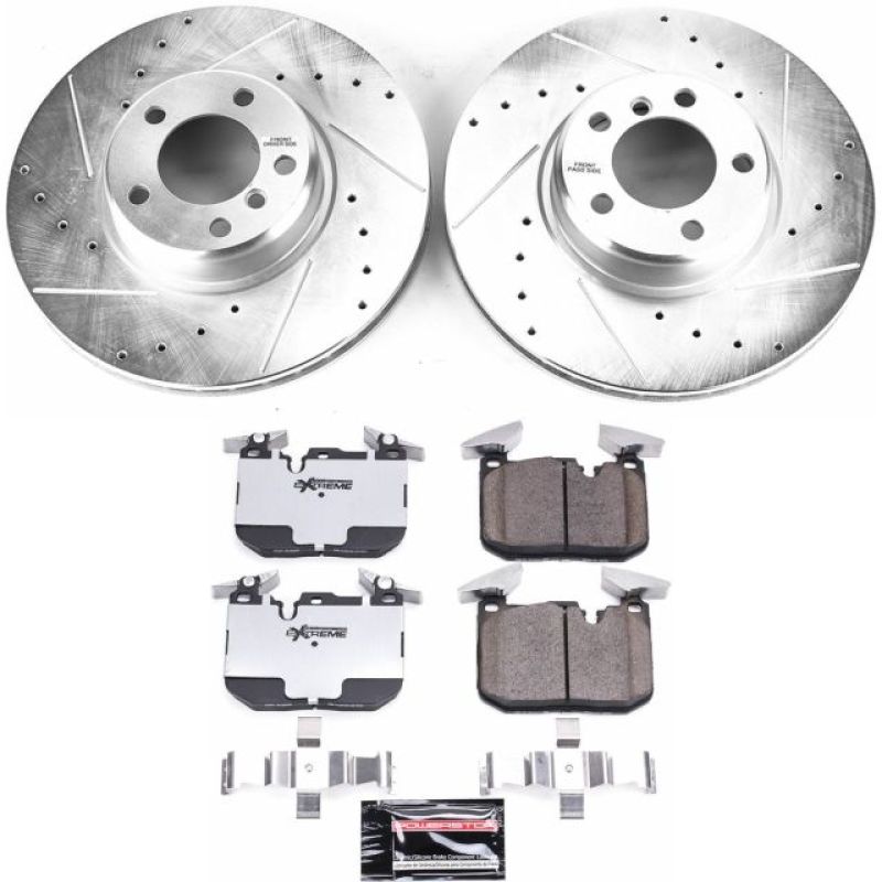 Power Stop 14-16 BMW 228i Front Z26 Street Warrior Brake Kit-Brake Kits - Performance D&S-Grocery Getter Performance
