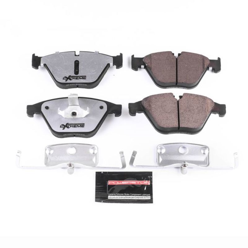 Power Stop 14-16 BMW 528i Front Z26 Extreme Street Brake Pads w/Hardware-Brake Pads - Performance-Grocery Getter Performance