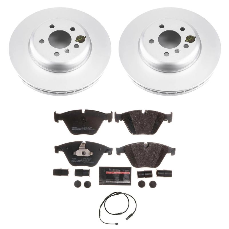 Power Stop 14-16 BMW 535d Front Euro-Stop Brake Kit-Brake Kits - OE-Grocery Getter Performance