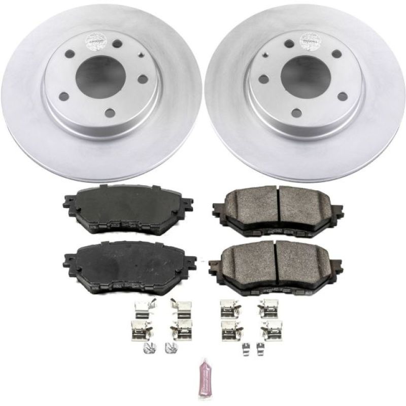 Power Stop 14-16 Mazda 3 Front Z17 Evolution Geomet Coated Brake Kit-Brake Kits - Performance Blank-Grocery Getter Performance