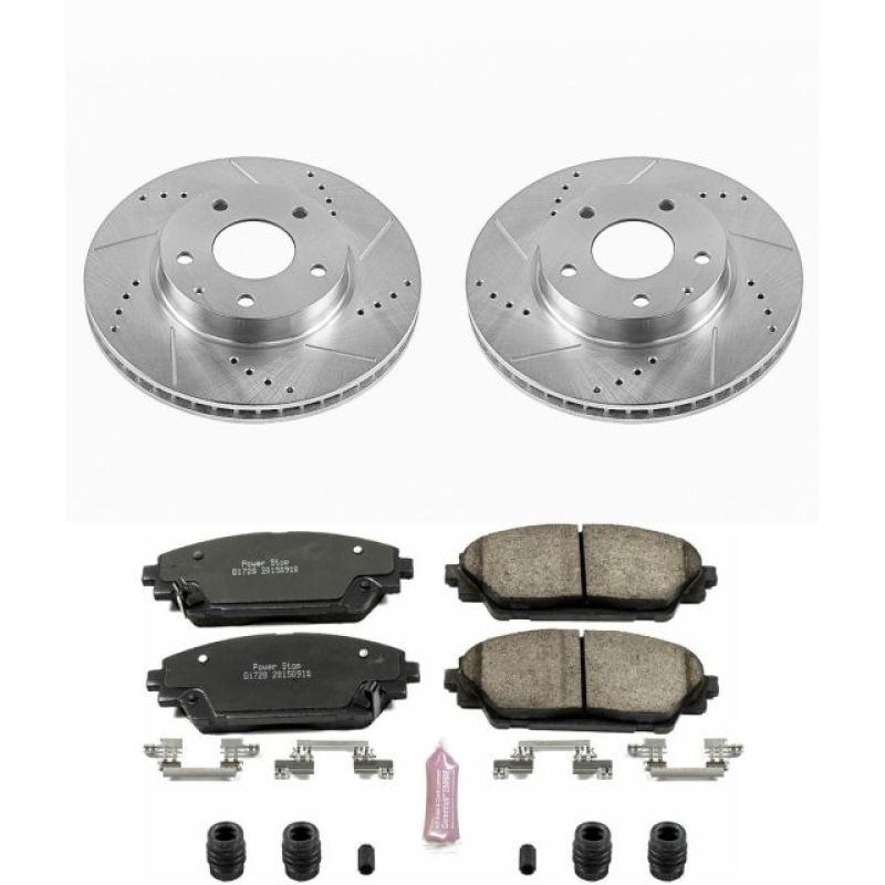 Power Stop 14-16 Mazda 3 Front Z23 Evolution Sport Brake Kit-Brake Kits - Performance D&S-Grocery Getter Performance