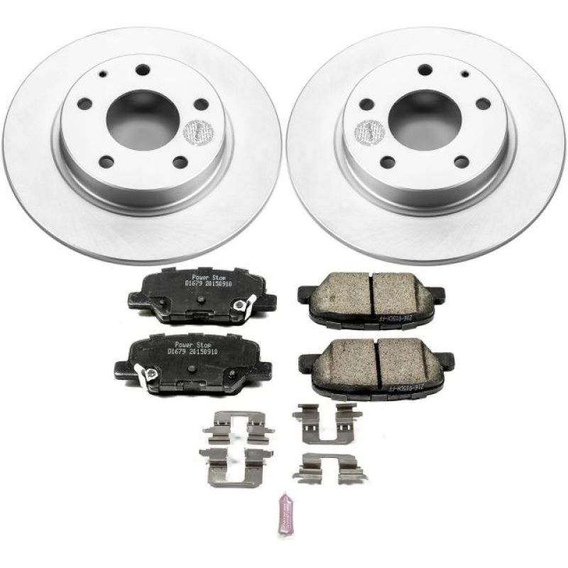 Power Stop 14-16 Mazda 3 Rear Z17 Evolution Geomet Coated Brake Kit-Brake Kits - Performance Blank-Grocery Getter Performance