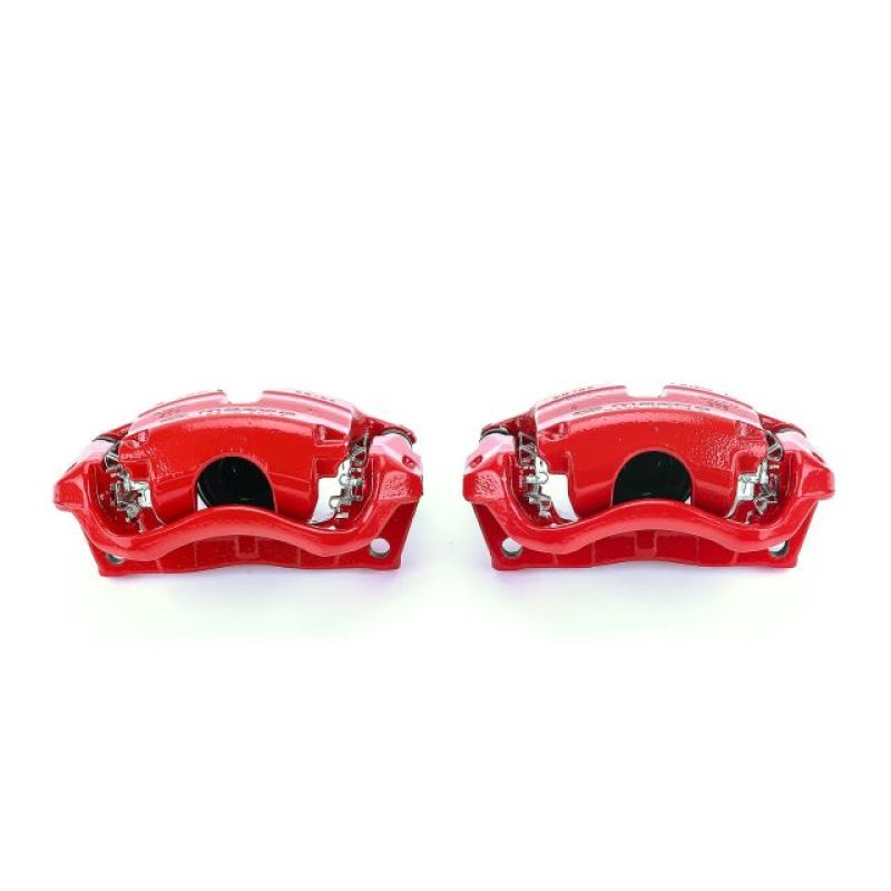 Power Stop 14-18 Mazda 3 Front Red Calipers w/Brackets - Pair-Brake Calipers - Perf-Grocery Getter Performance