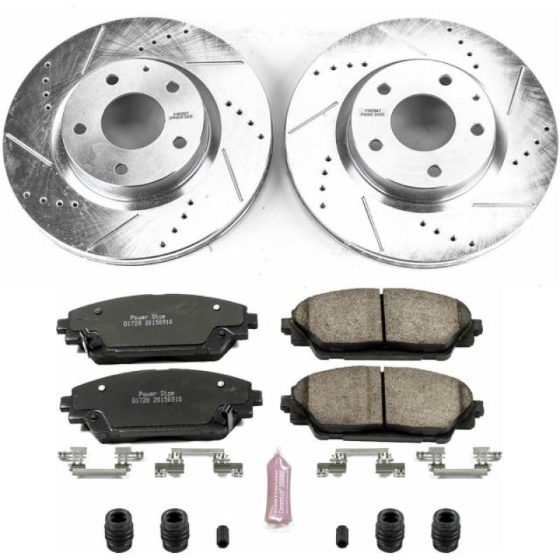 Power Stop 14-18 Mazda 3 Front Z23 Evolution Sport Brake Kit-Brake Kits - Performance D&S-Grocery Getter Performance