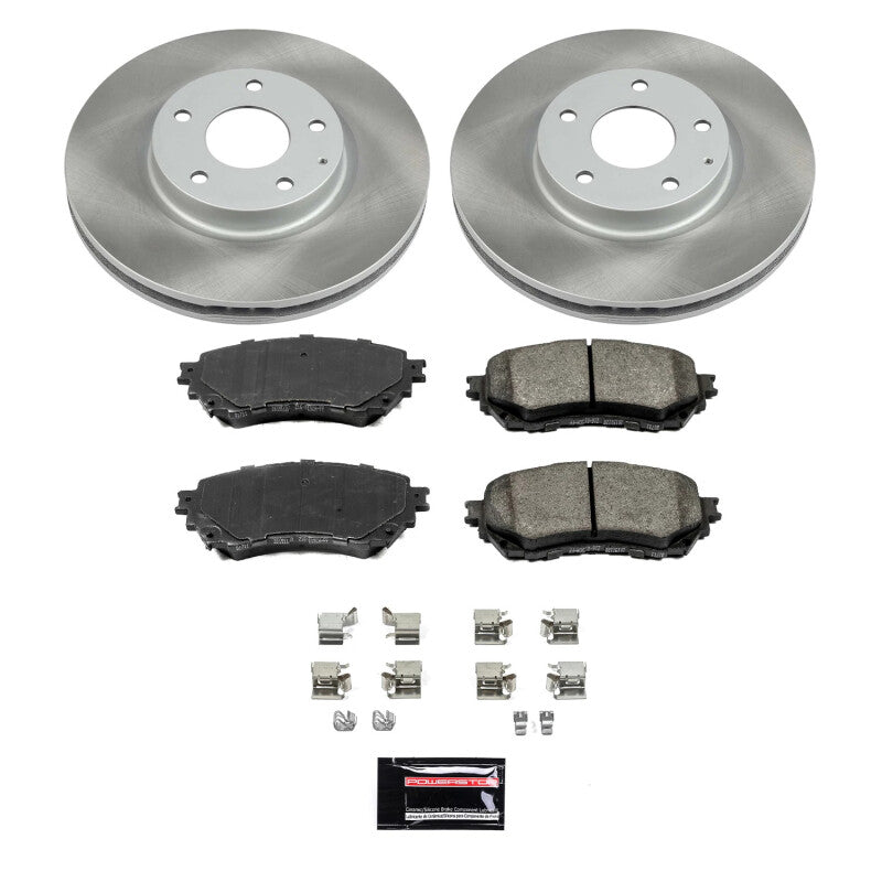 Power Stop 14-18 Mazda 6 Front Semi-Coated Rotor Kit-Brake Kits - Performance Blank-Grocery Getter Performance