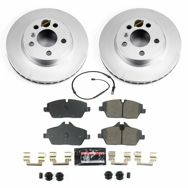 Power Stop 14-19 BMW i3 Front Z23 Evolution Sport Coated Brake Kit-Brake Kits - Performance D&S-Grocery Getter Performance