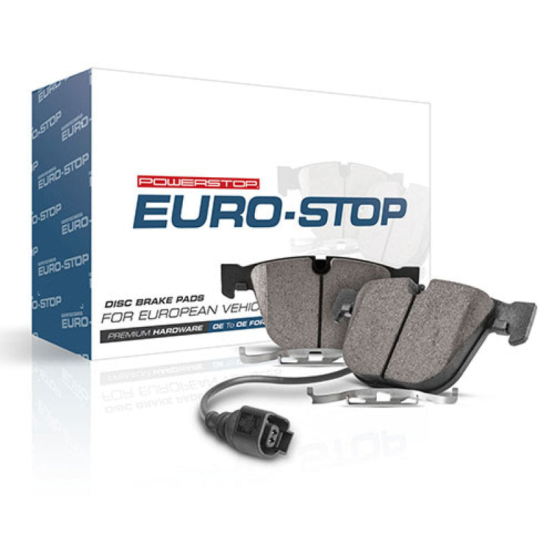 Power Stop 14-19 BMW M6 Gran Coupe Euro-Stop ECE-R90 Rear Brake Pads-Brake Pads - OE-Grocery Getter Performance