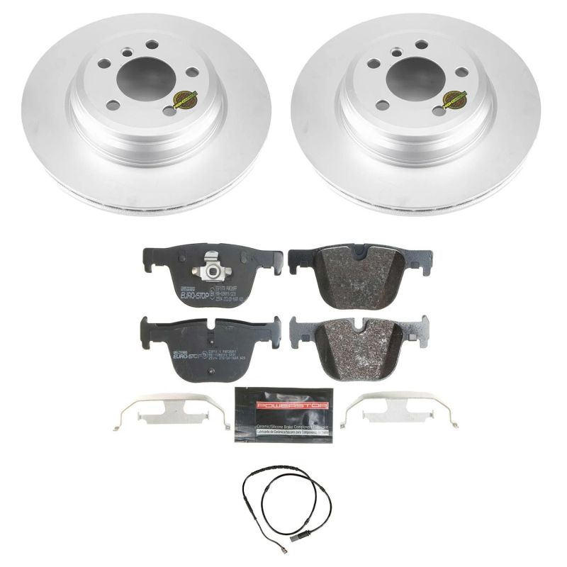 Power Stop 15-16 BMW 328i xDrive Rear Euro-Stop Brake Kit-Brake Kits - OE-Grocery Getter Performance
