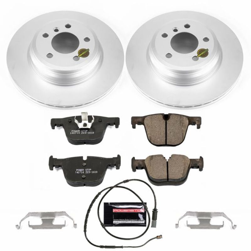Power Stop 15-16 BMW 328i xDrive Rear Z23 Evolution Sport Coated Brake Kit-Brake Kits - Performance D&S-Grocery Getter Performance