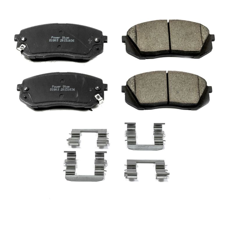 Power Stop 15-16 Hyundai Sonata Front Z17 Evolution Ceramic Brake Pads w/Hardware-Brake Pads - OE-Grocery Getter Performance